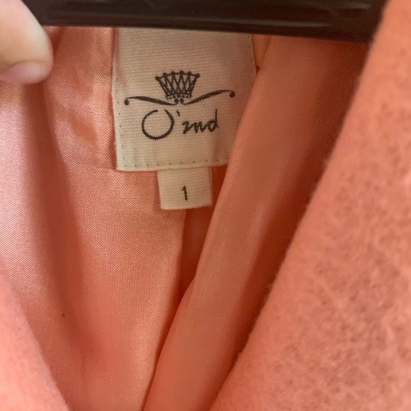O’2nd blazer peach color - Picture 2 of 2